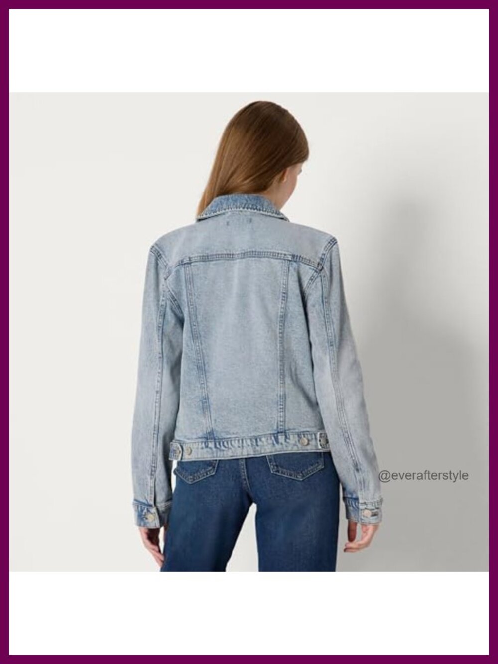 Oversized Rigid Denim Trucker Jacket Midweight Button Front Chest Pockets - Picture 2 of 6